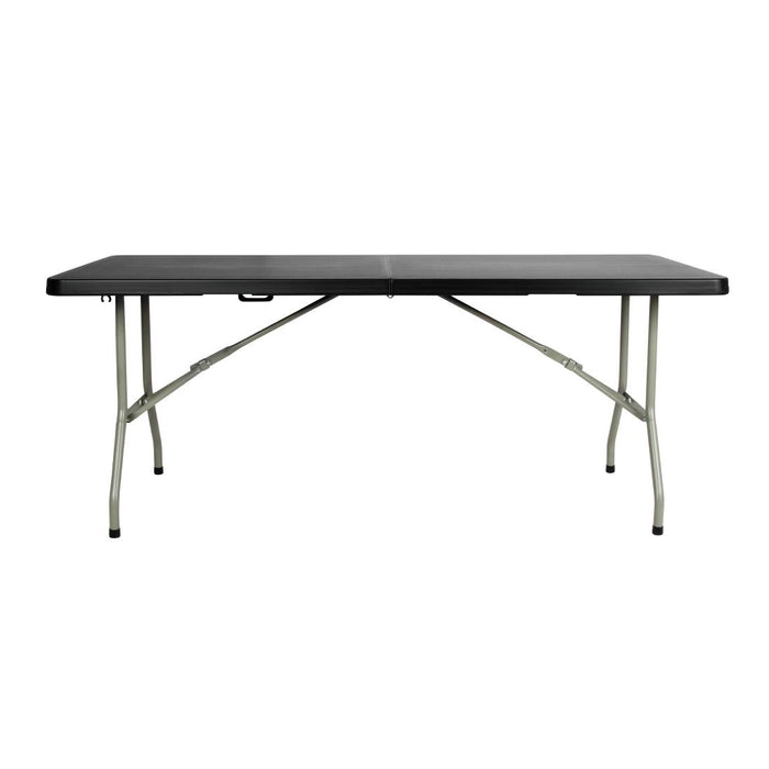 738(H) x 1836(L) x 760(W)mm. Steel frame. Polyethylene top