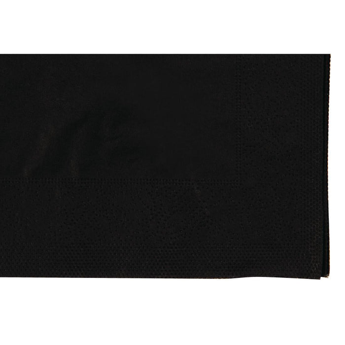 Swantex Cocktail Napkin Black 25x25cm 2ply 1/4 Fold (8 Pack) Swantex