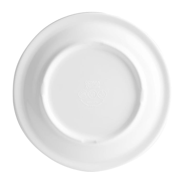 Olympia Kristallon Melamine Narrow Rimmed Plates 165mm (12 Pack) Olympia