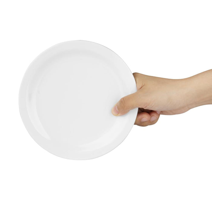 Olympia Kristallon Melamine Narrow Rimmed Plates 165mm (12 Pack) Olympia