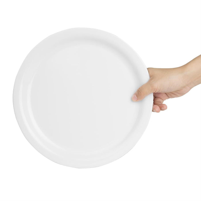 Olympia Kristallon Melamine Narrow Rimmed Plates 267mm (12 Pack) Olympia