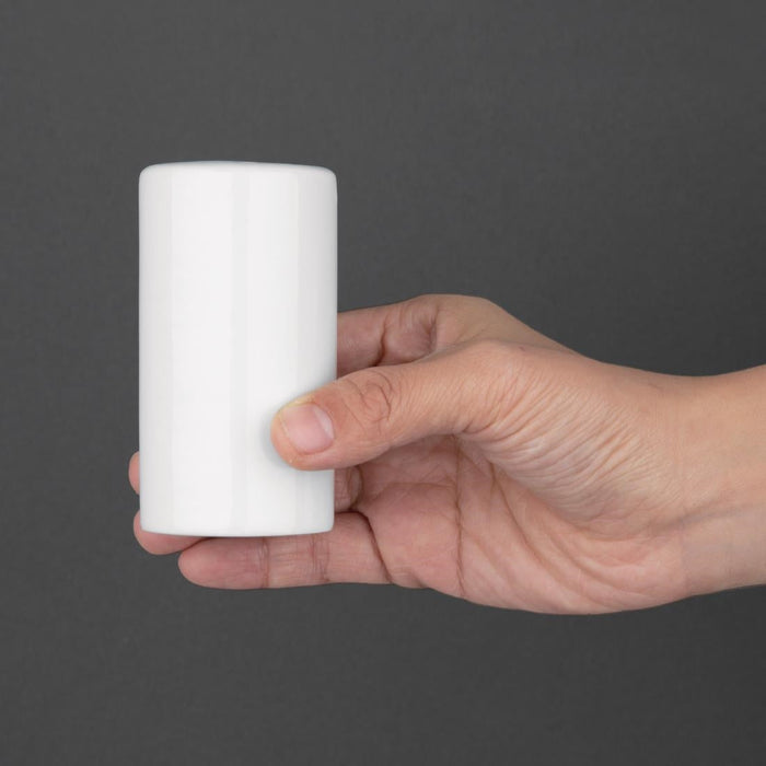 Olympia Whiteware Pepper Shakers 80mm (12 Pack) Olympia