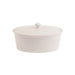 Olympia Whiteware Oval Casserole Dish with Lid 2.2Ltr Olympia