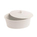 Olympia Whiteware Oval Casserole Dish with Lid 2.2Ltr Olympia