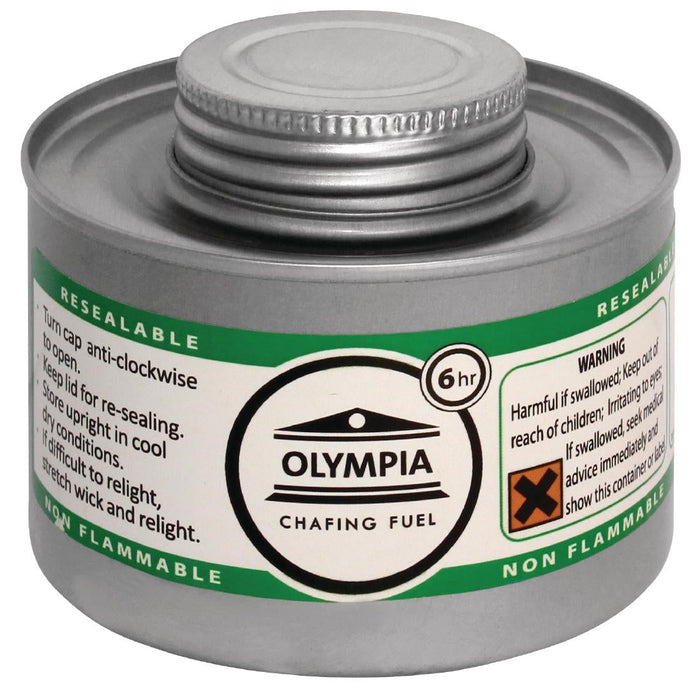 Olympia Liquid Chafing Fuel With Wick 6 Hour (12 Pack) Olympia