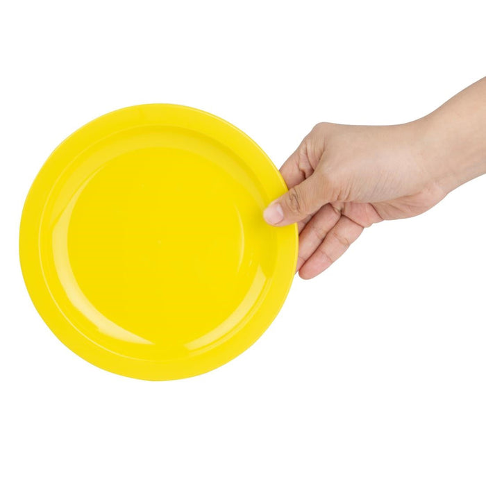 Olympia Kristallon Polypropylene Plates Yellow 174mm (12 Pack) Olympia