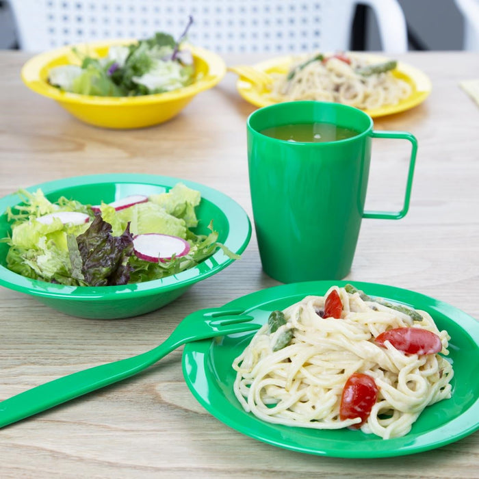 Olympia Kristallon Polypropylene Plates Green 174mm (12 Pack) Olympia