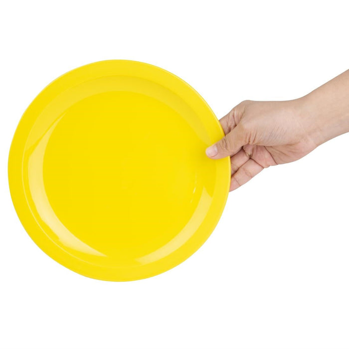 Olympia Kristallon Polypropylene Plates Yellow 230mm (12 Pack) Olympia