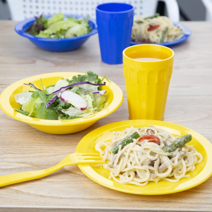 Olympia Kristallon Polypropylene Plates Yellow 230mm (12 Pack) Olympia