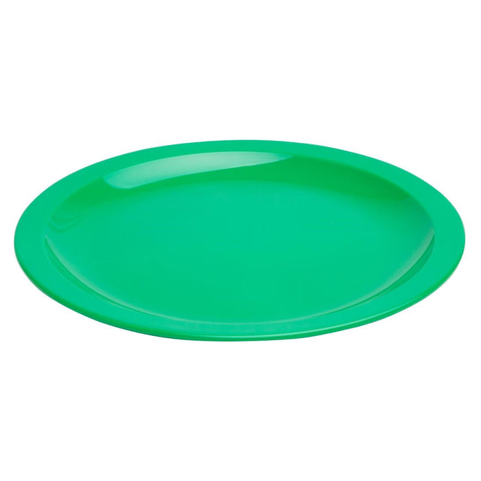 Olympia Kristallon Polypropylene Plates Green 230mm (12 Pack) Olympia