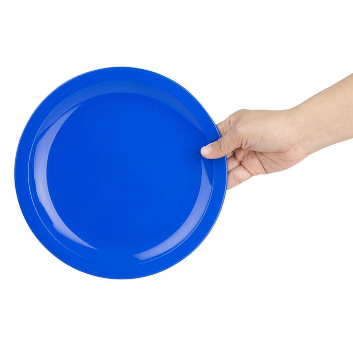Olympia Kristallon Polypropylene Plates Blue 230mm (12 Pack) Olympia