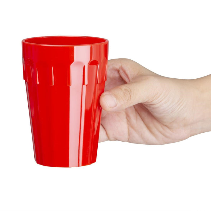 Olympia Kristallon Polypropylene Tumblers Red 253.8ml (12 Pack) Olympia