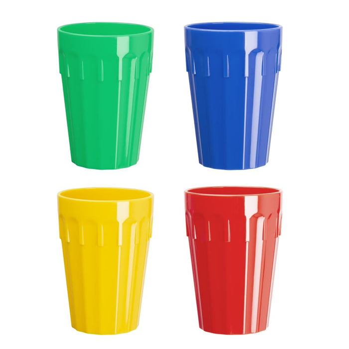 Olympia Kristallon Polypropylene Tumblers Red 253.8ml (12 Pack) Olympia