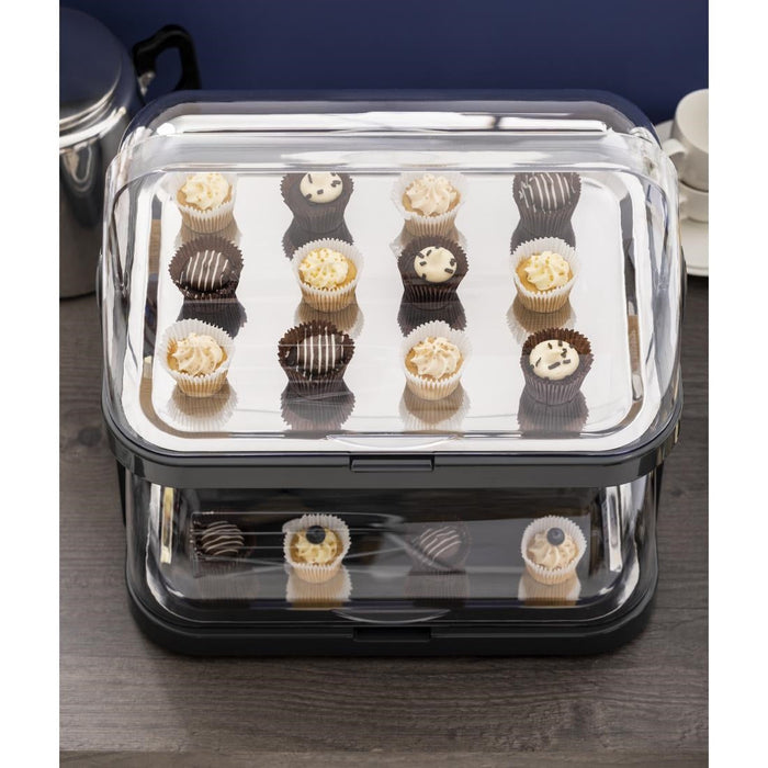APS Roll Top Cool Display Tray Double Deck APS