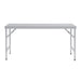 Vogue Stainless Steel Folding Table 1800mm Vogue