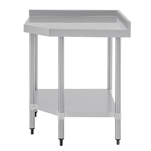 Vogue Stainless Steel Corner Table 600mm Vogue