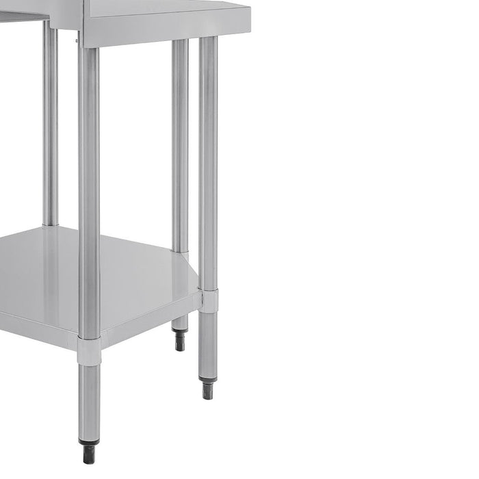 Vogue Stainless Steel Corner Table 600mm Vogue
