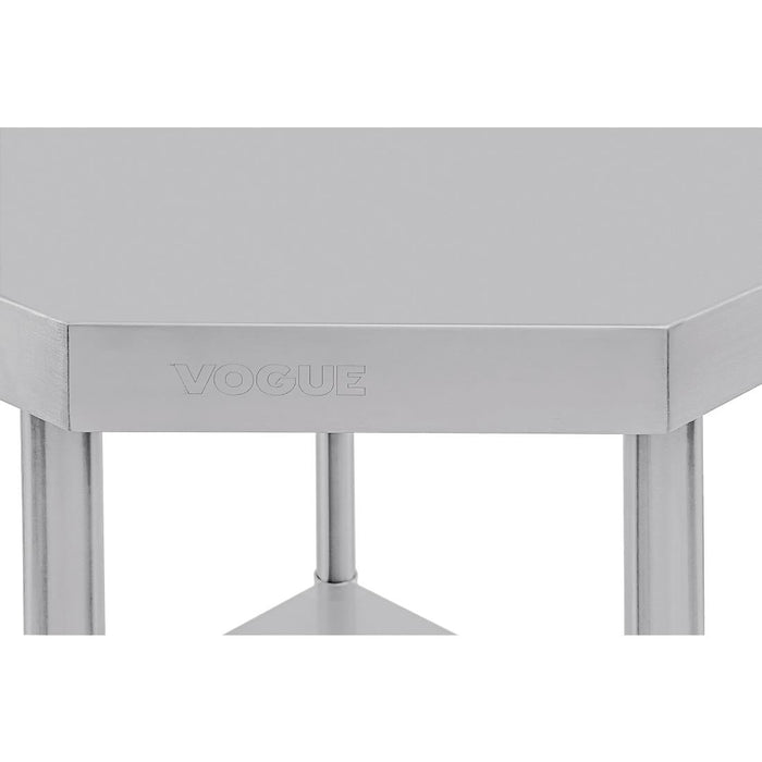 Vogue Stainless Steel Corner Table 600mm Vogue