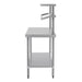 Vogue Stainless Steel Prep Station with Gantry 1500x600 Vogue