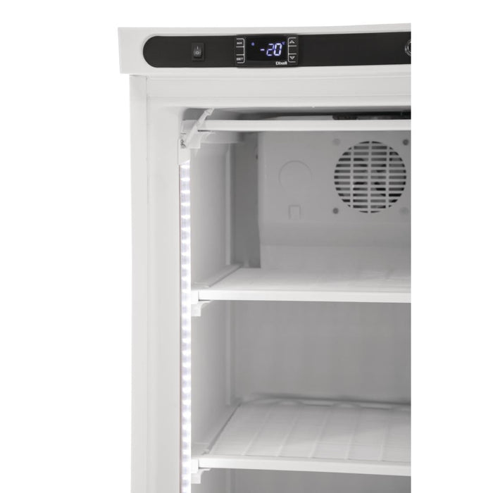 Polar C-Series Glass Door Display Freezer 365Ltr White Polar