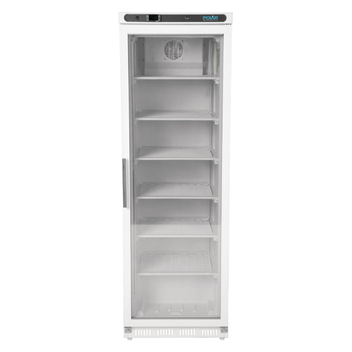 Polar C-Series Glass Door Display Freezer 365Ltr White Polar