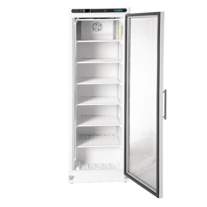 Polar C-Series Glass Door Display Freezer 365Ltr White Polar