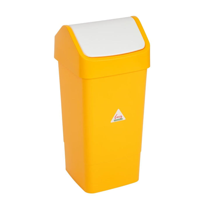 SYR Lucy Swing Top Bin Yellow 50Ltr Scot Young