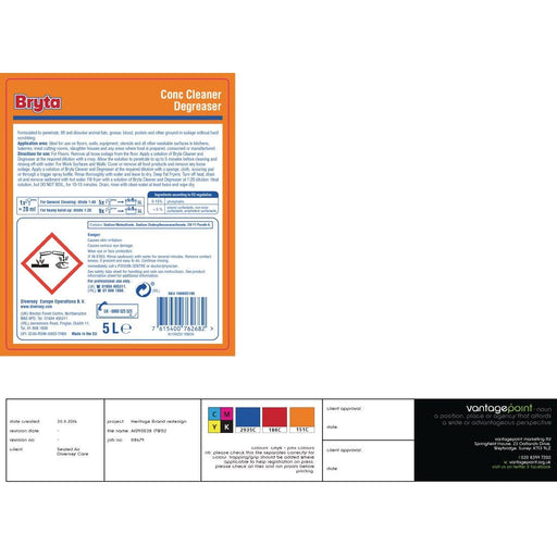 Bryta Kitchen Cleaner and Degreaser Concentrate 5Ltr (2 Pack) Bryta