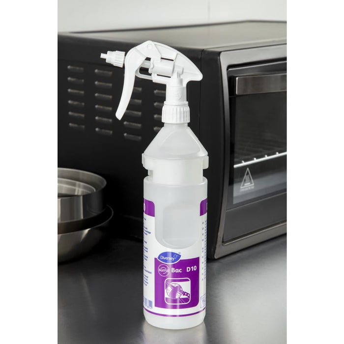 Suma D10 Cleaner and Sanitiser Refill Bottles 750ml (2 Pack) Diversey
