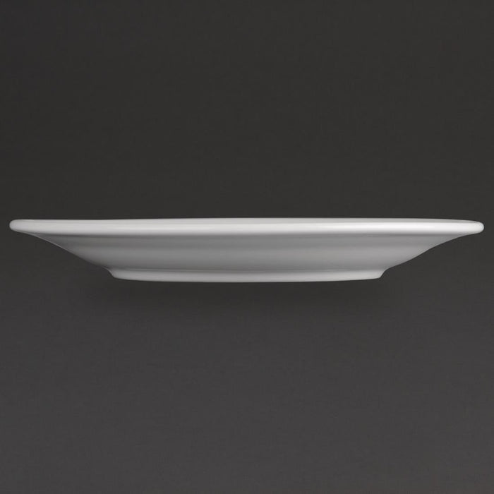 Olympia Athena Wide Rimmed Plates 165mm/6 1/2" White (12 Pack) Olympia