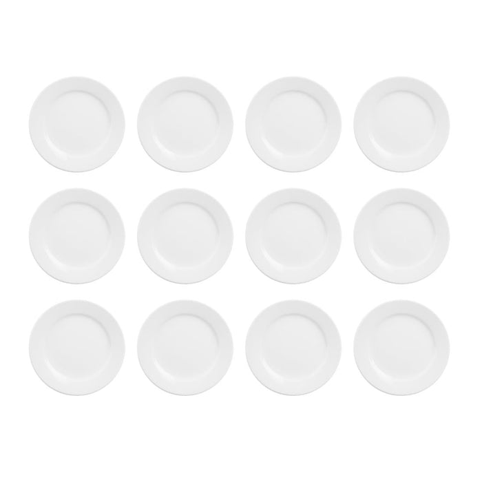 Olympia Athena Wide Rimmed Plates 165mm/6 1/2" White (12 Pack) Olympia