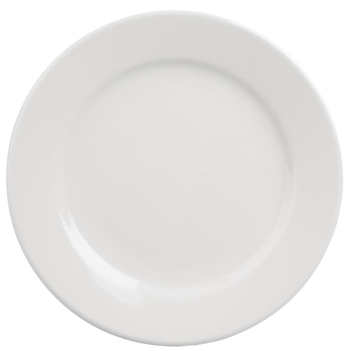 Olympia Athena Wide Rimmed Plates 165mm/6 1/2" White (12 Pack) Olympia