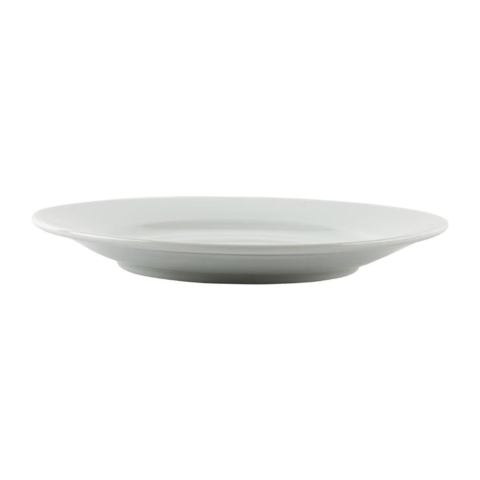 Olympia Athena Wide Rimmed Plates 165mm/6 1/2" White (12 Pack) Olympia