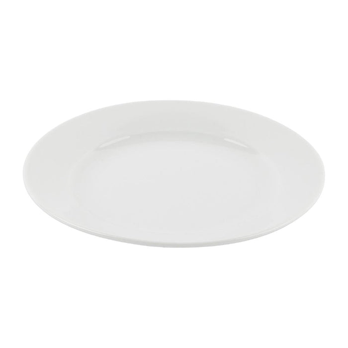 Olympia Athena Wide Rimmed Plates 165mm/6 1/2" White (12 Pack) Olympia