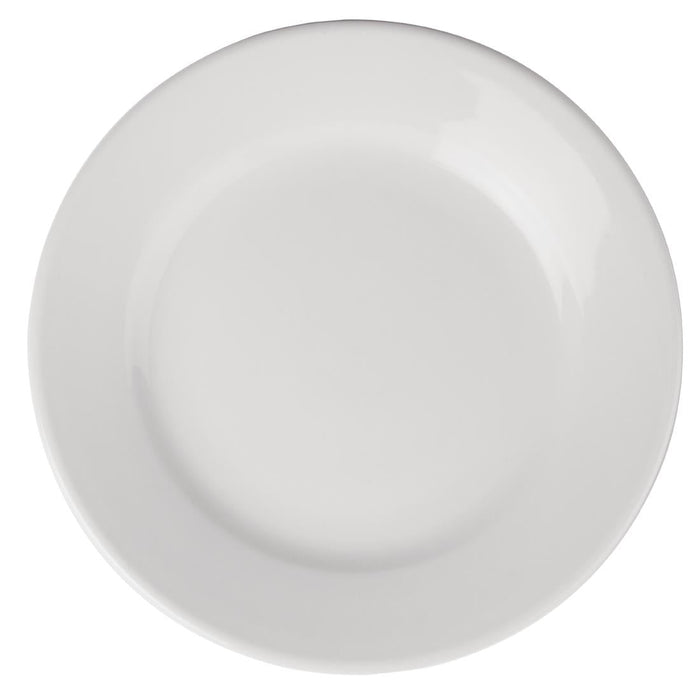 Olympia Athena Wide Rimmed Plates 202mm/8" White (12 Pack) Olympia