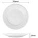 Olympia Athena Wide Rimmed Plates 202mm/8" White (12 Pack) Olympia