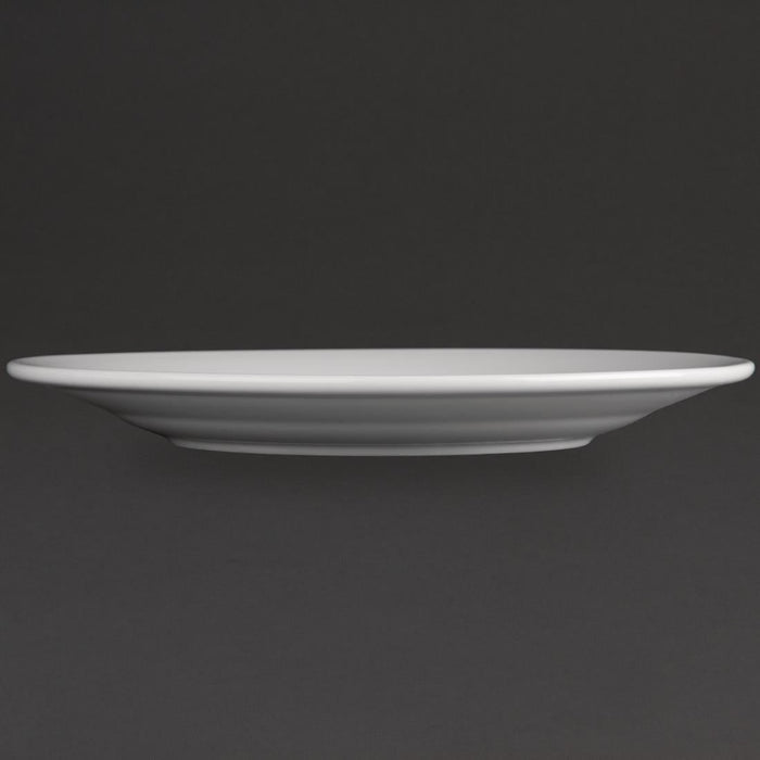 Olympia Athena Wide Rimmed Plates 228mm/9" White (12 Pack) Olympia