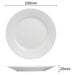 Olympia Athena Wide Rimmed Plates 228mm/9" White (12 Pack) Olympia