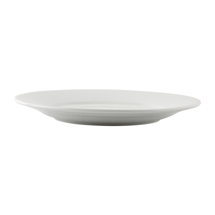 Olympia Athena Wide Rimmed Plates White 254mm/10" (12 Pack) Olympia