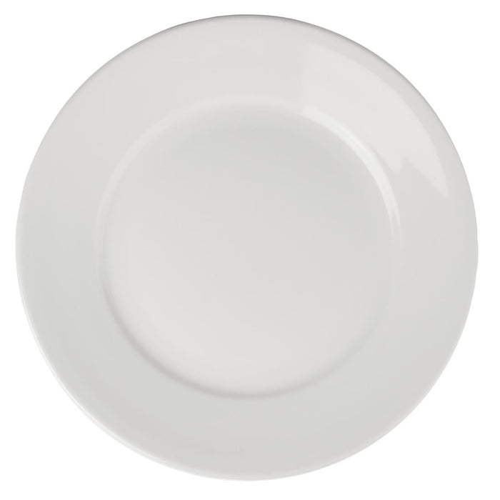 Olympia Athena Wide Rimmed Plates 280mm/11" White (6 Pack) Olympia