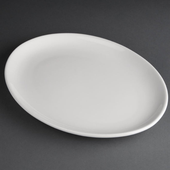 Olympia Athena Hotelware Oval Coupe Plates 254x197mm (12 Pack) Olympia