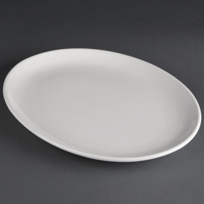 Olympia Athena Oval Coupe Plates 305x241mm (6 Pack) Olympia