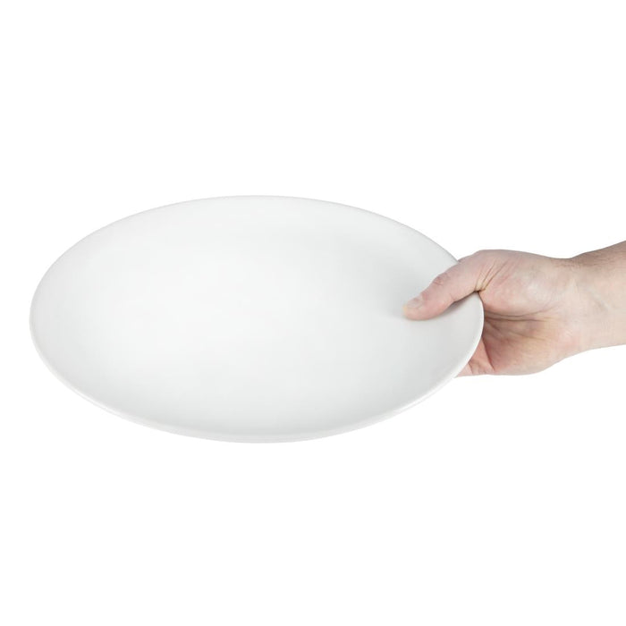 Olympia Athena Oval Coupe Plates 305x241mm (6 Pack) Olympia