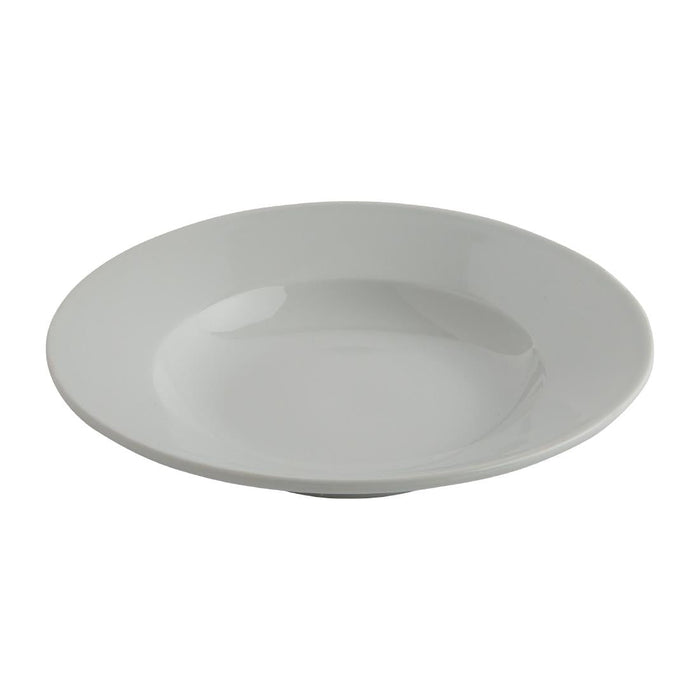 Olympia Athena Rimmed Soup and Pasta Bowls 228mm/9" (6 Pack) Olympia