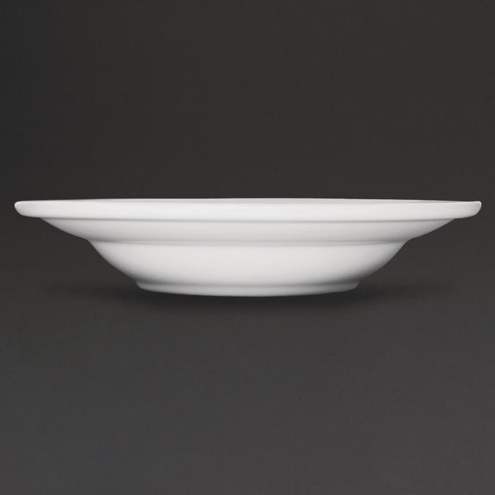 Olympia Athena Rimmed Soup and Pasta Bowls 228mm/9" (6 Pack) Olympia