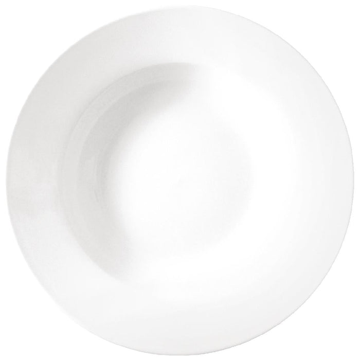 Olympia Athena Rimmed Soup and Pasta Bowls 228mm/9" (6 Pack) Olympia
