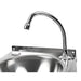 Basix Stainless Steel Knee Operated Hand Wash Basin Basix