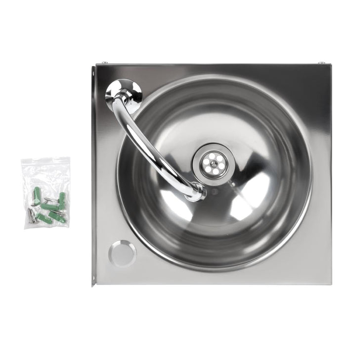 Basix Stainless Steel Knee Operated Hand Wash Basin Basix