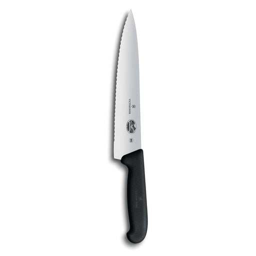 Victorinox Fibrox Serrated Carving Knife Black 25.4cm Victorinox