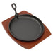 Olympia Round Cast Iron Sizzle Platter 220mm Olympia